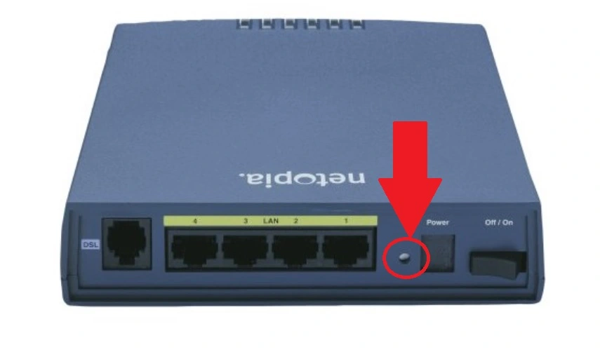 netopia router reset